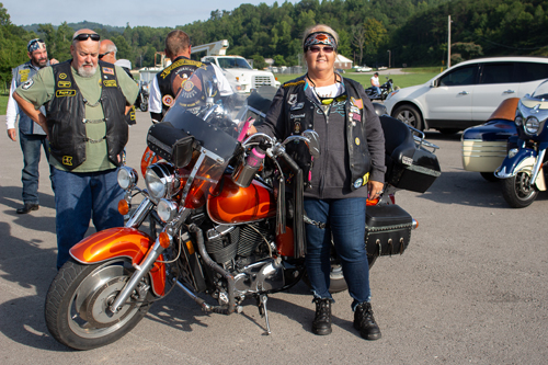 Riders on the Copperhead Trail motorcycle ride
