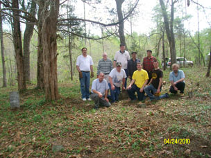Bishop Robert Barton and volunteer crew