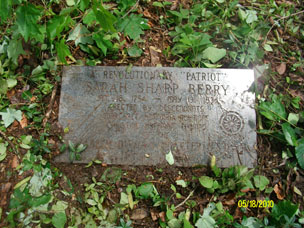Grave of Sarah Sharp Berry