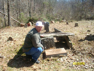 Thomas Adkins Cemetery after cleaning
